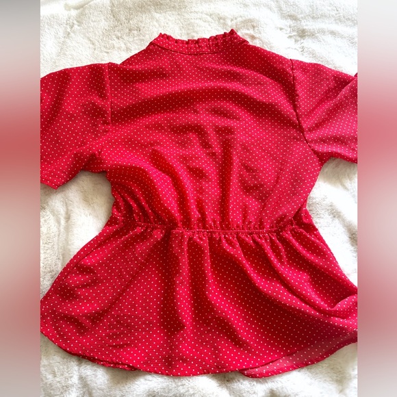 Red Polka Dot Top - Picture 4 of 4